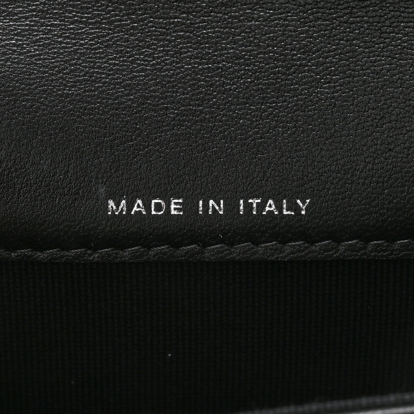 Lambskin Quilted Flap Card Holder Wallet So Black