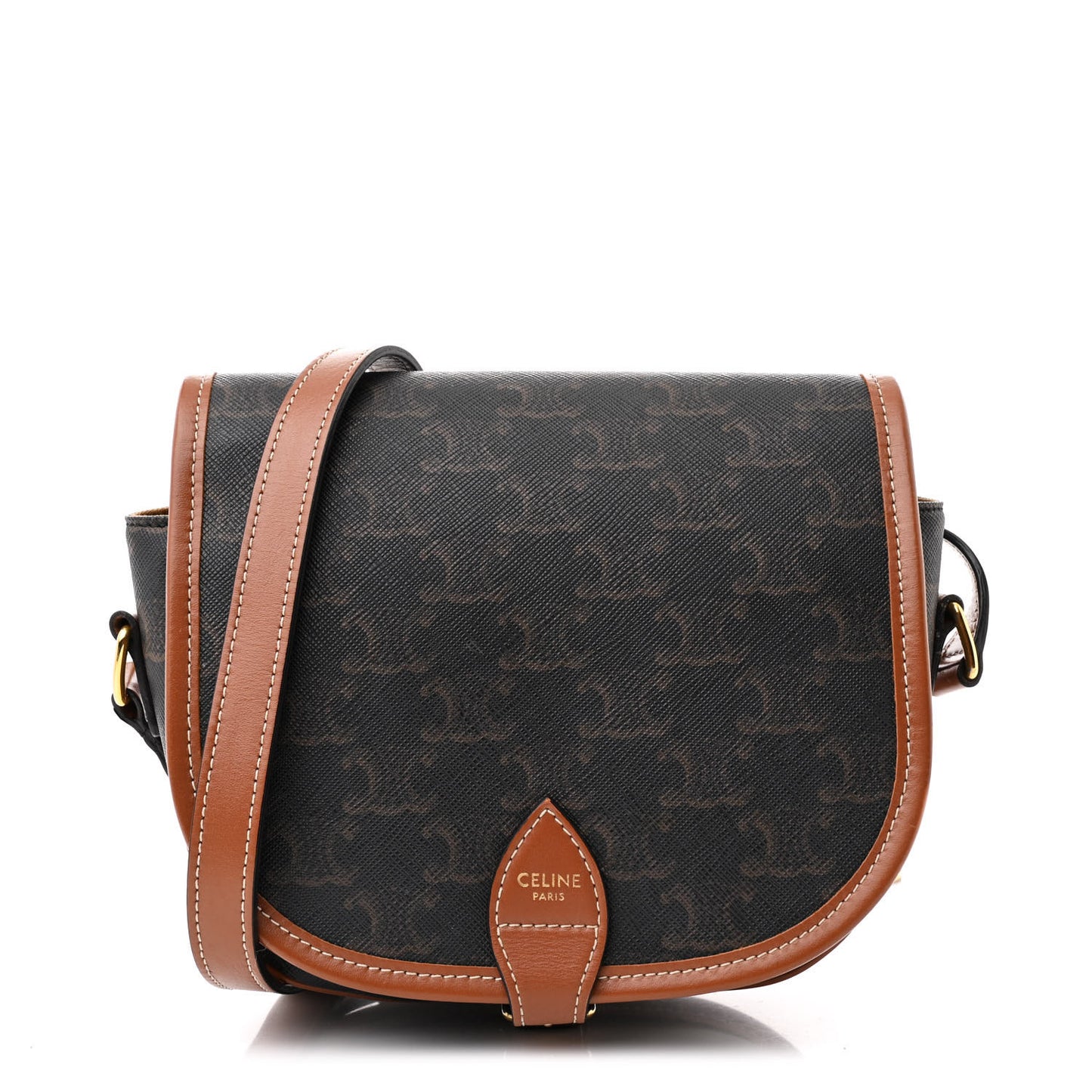 Triomphe Canvas Folco Bag Tan