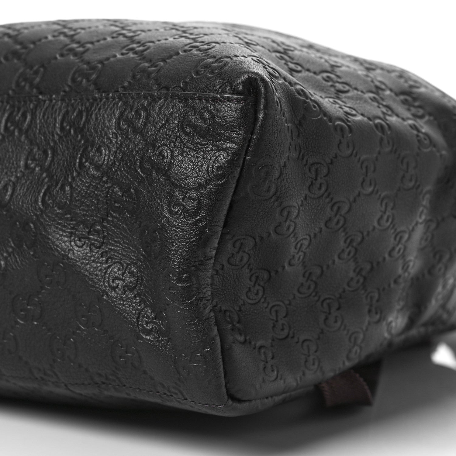 Gucci Guccissima Medium Classic Backpack Dark Brown 9 of 9