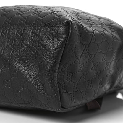 Gucci Guccissima Medium Classic Backpack Dark Brown 9 of 9