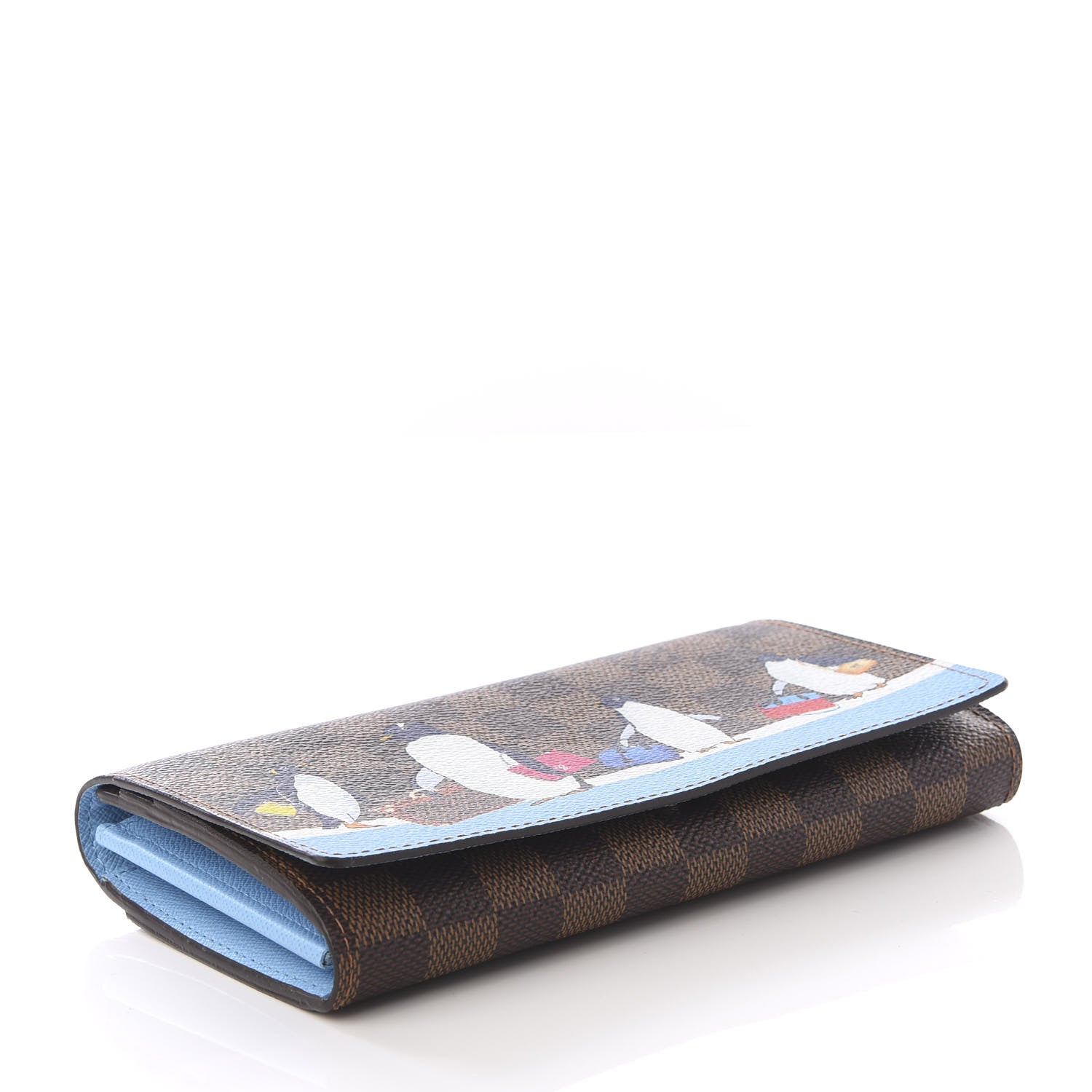 Louis Vuitton Damier Ebene 2017 Christmas Animation Sarah Wallet 3 of 9