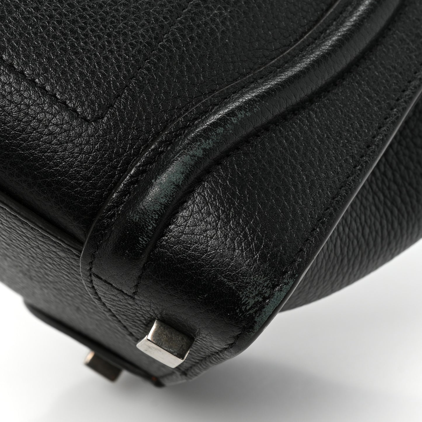 Drummed Calfskin Micro Luggage Black