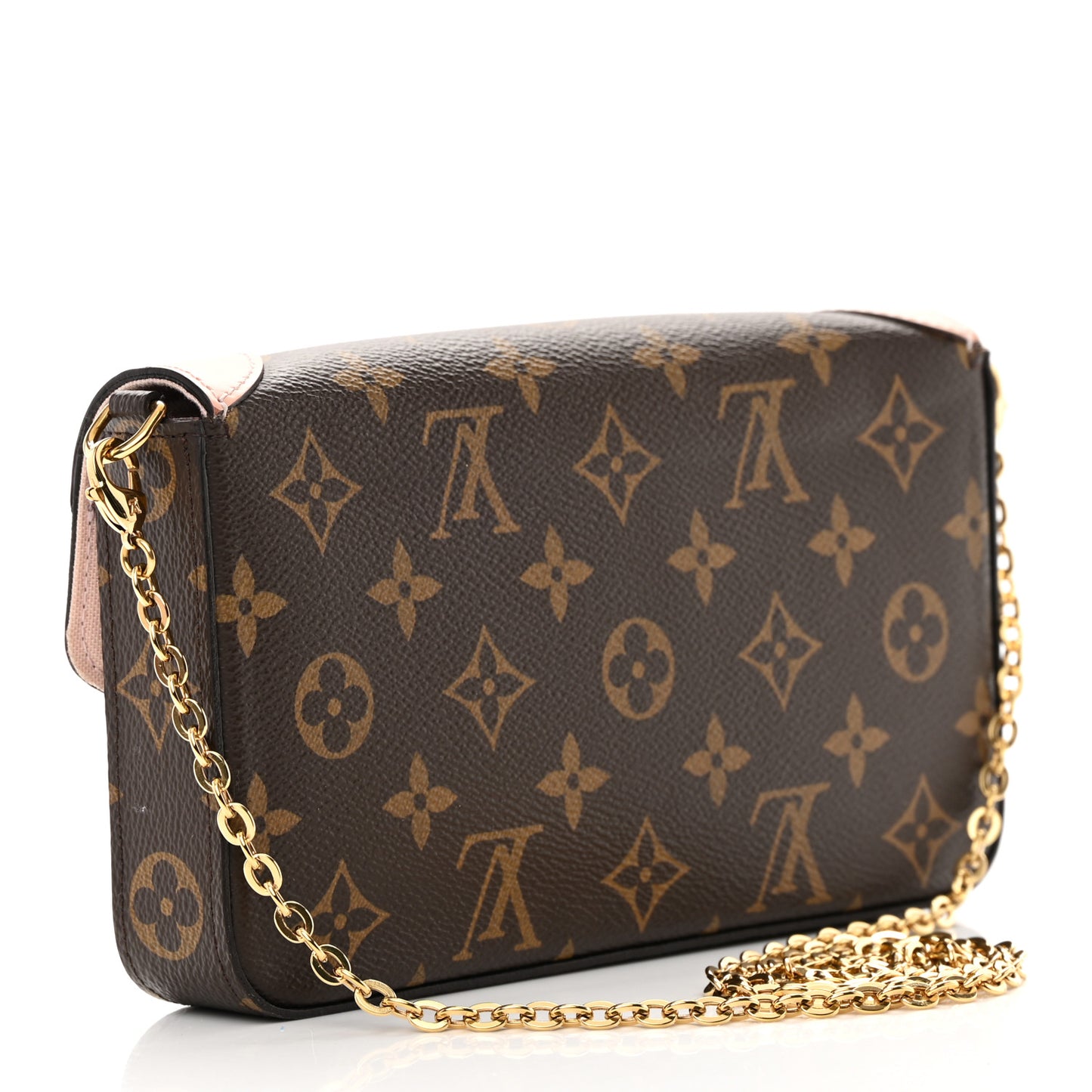 Monogram Valentine Dog Pochette Felicie Chain Wallet