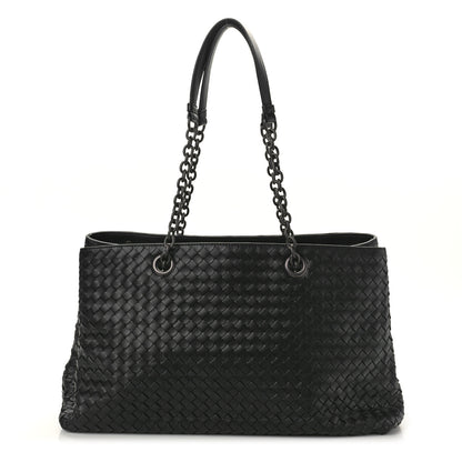 Bottega Veneta Nappa Intrecciato Classic Chain Strap Tote Black 1 of 13