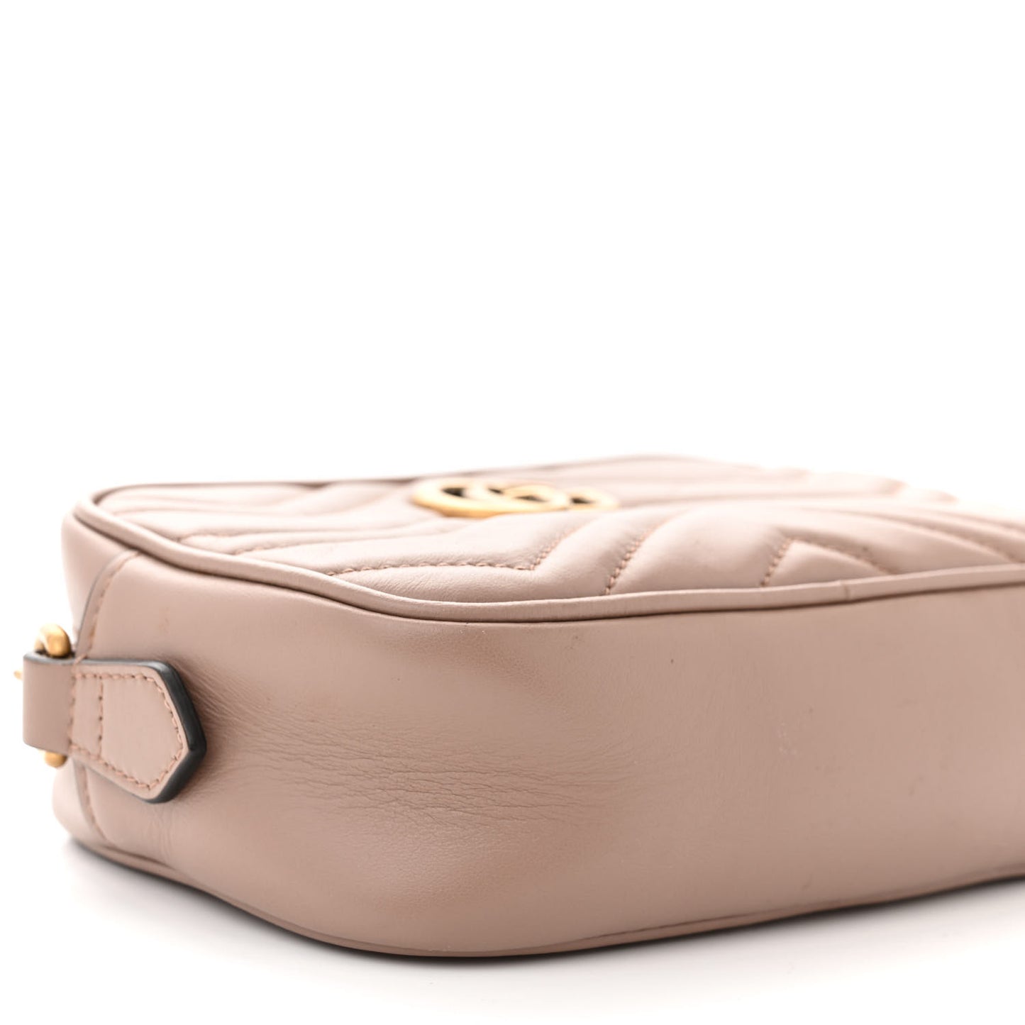 Calfskin Matelasse Mini GG Marmont Chain Shoulder Bag Porcelain Rose