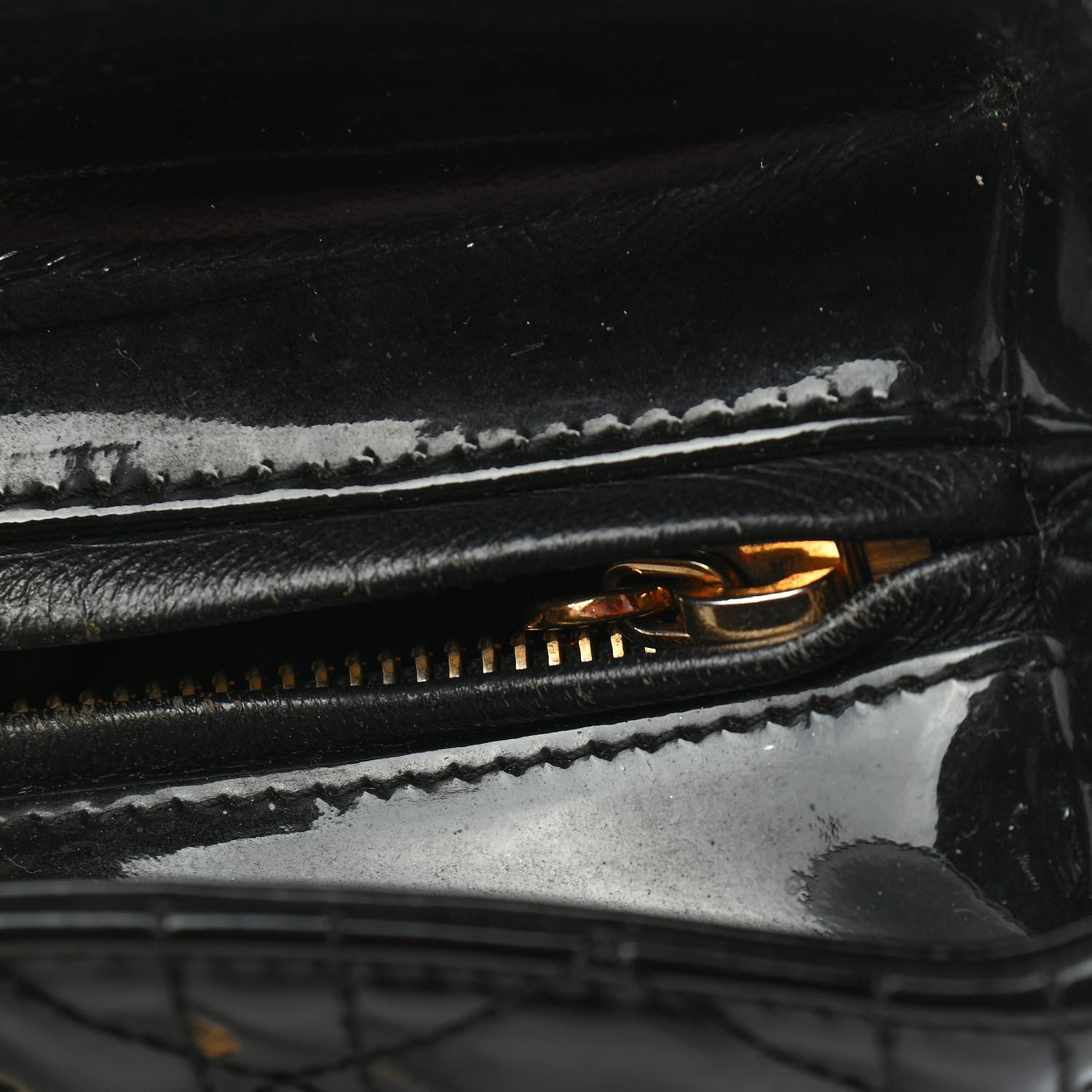 Christian Dior Patent Cannage Large Lady Dior Black 11 of 11