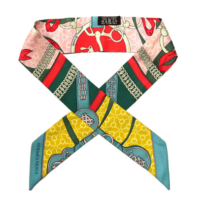 Hermes Silk La Promenade Du Matin Twilly 1 of 6