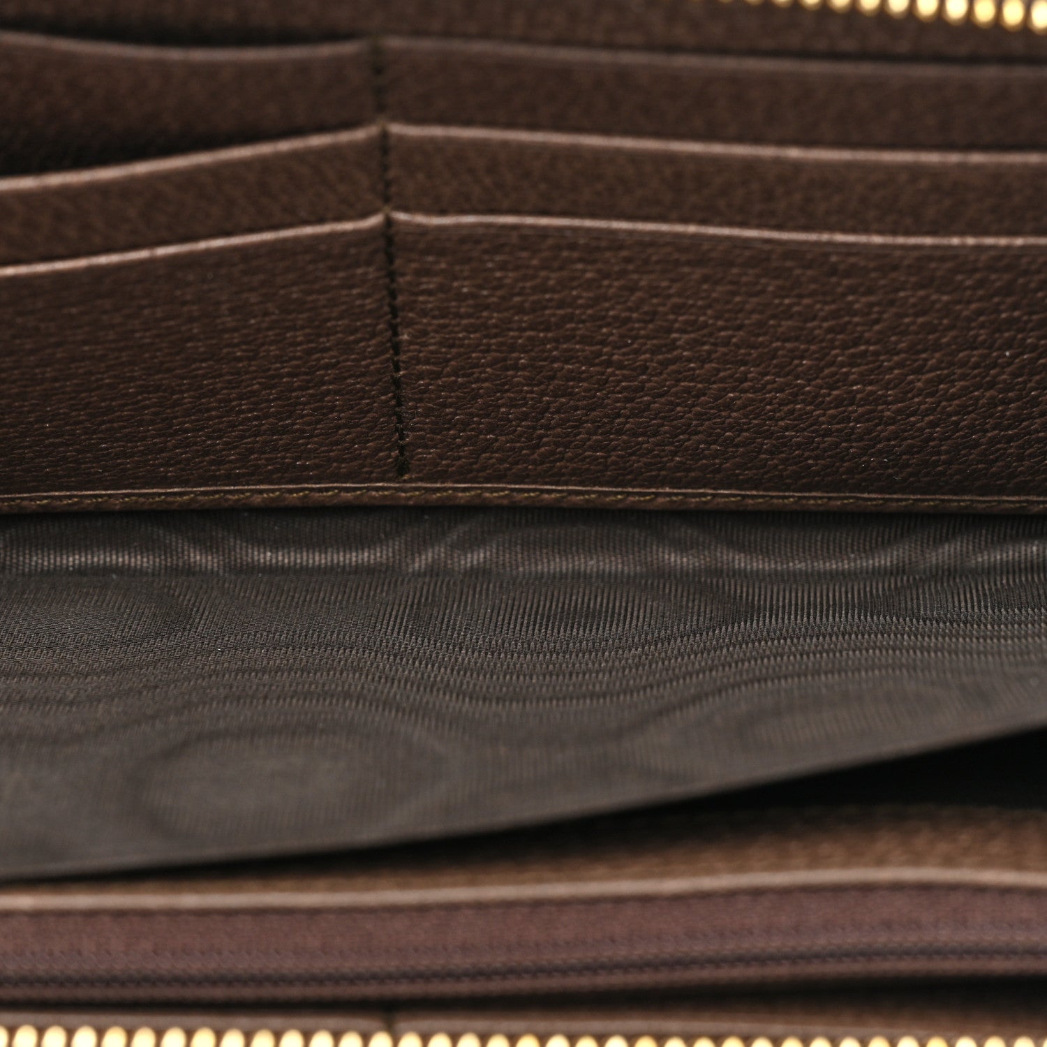 Gucci GG Supreme Monogram Web Ophidia Zip Around Wallet Brown 5 of 12