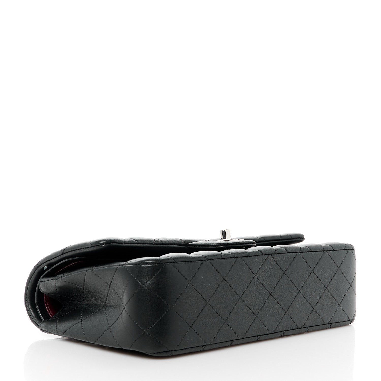 Chanel Lambskin Quilted Medium Double Flap Black 4 of 12