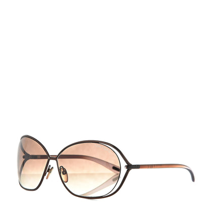 Tom Ford Carla Soft Square Sunglasses TF157 Dark Brown 1 of 9