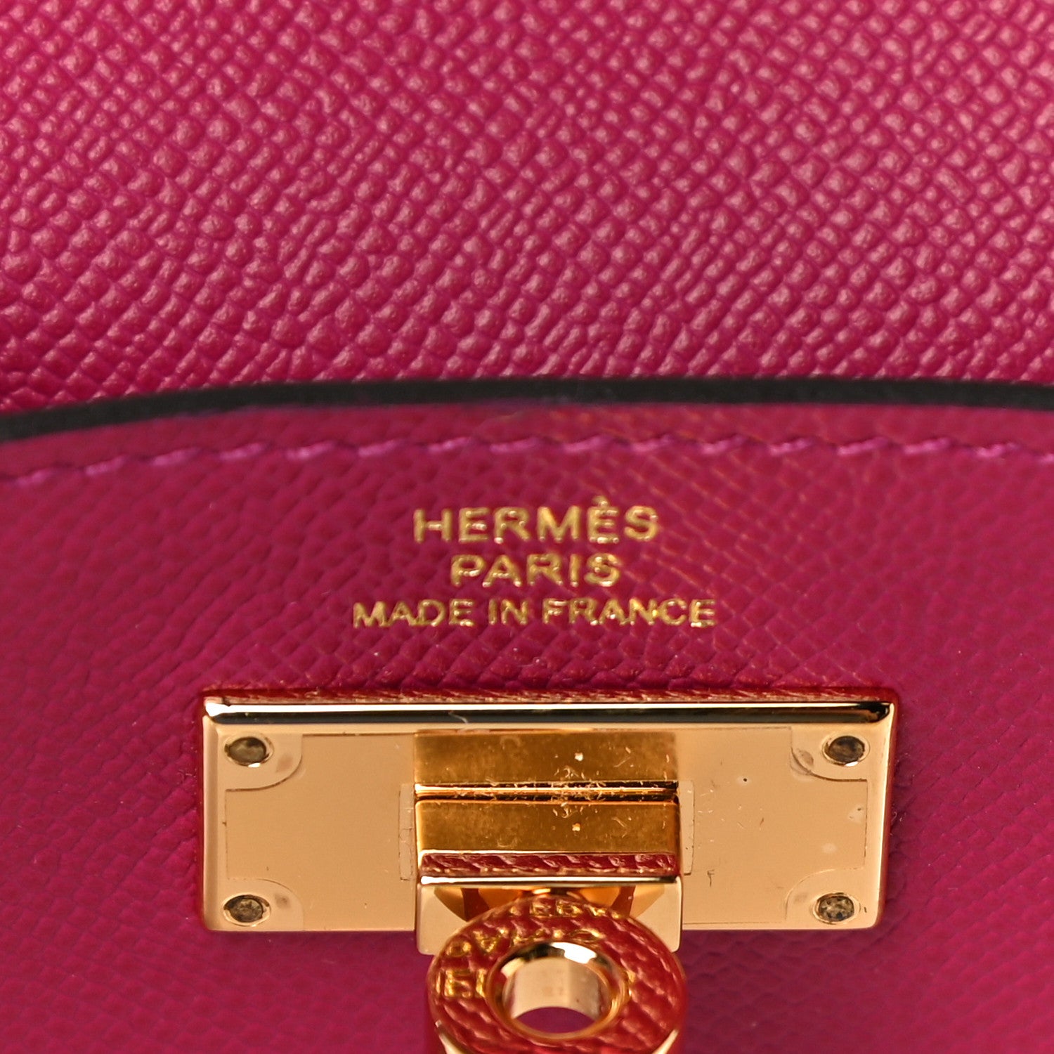 Hermes Madame Calfskin Kelly Pocket Compact Wallet Rose Pourpre 6 of 11