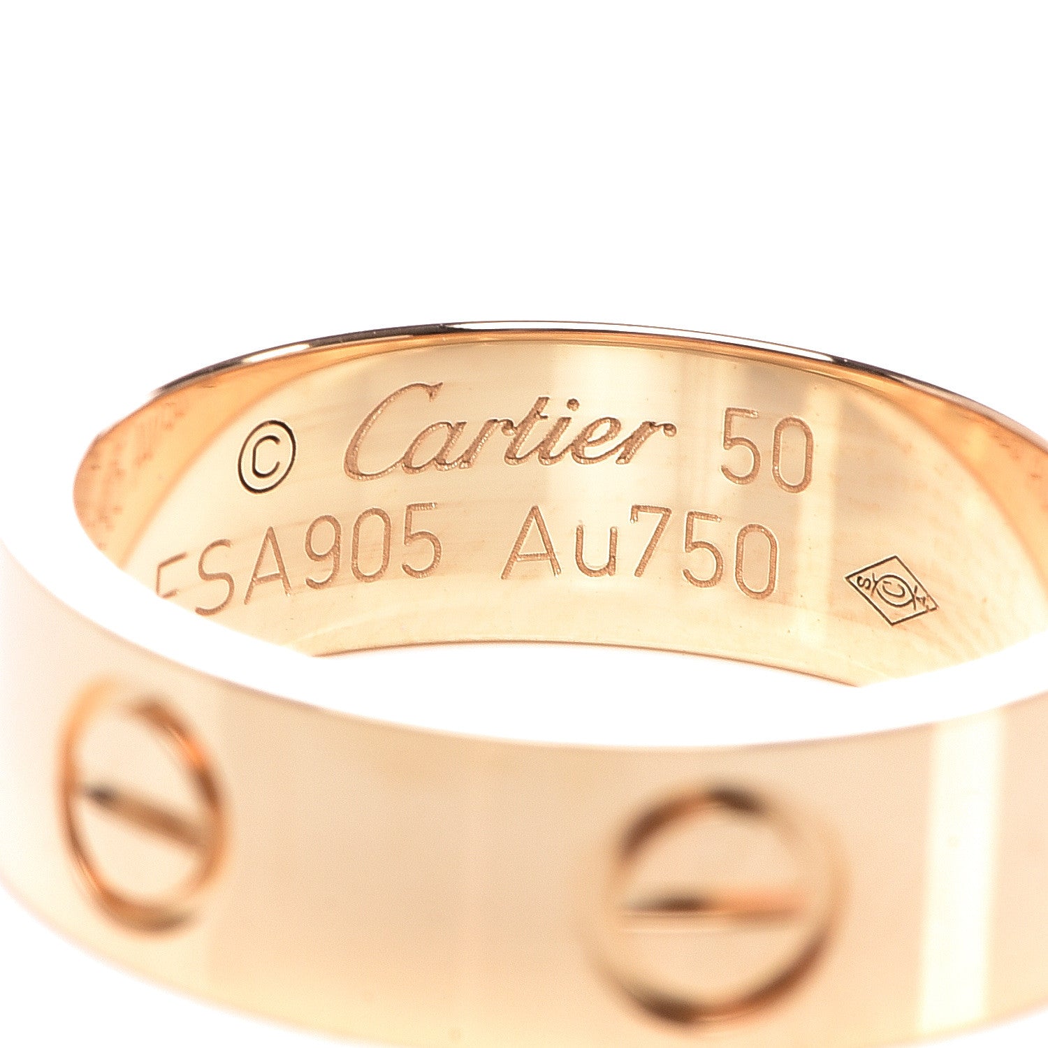 Cartier 18K Yellow Gold 5.5mm LOVE Ring 50 5.25 4 of 5