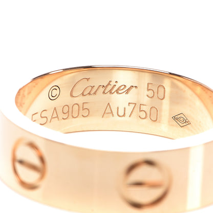 Cartier 18K Yellow Gold 5.5mm LOVE Ring 50 5.25 4 of 5