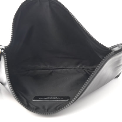 Alexander McQueen Calfskin Studded Unio Jack Skull Zipped Pouch Black 5 of 7