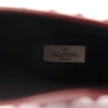 Valentino Garavani Rubber Rockstud Short Rainboots 38 Red 8 of 10