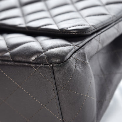 Chanel Lambskin Maxi Single Flap Flap Dark Grey 13 of 18