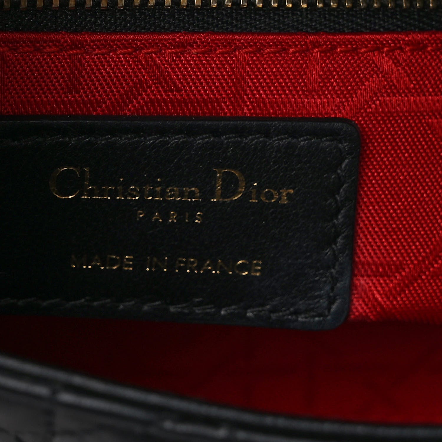 Christian Dior Lambskin Cannage Mini Lady Dior Black 6 of 8