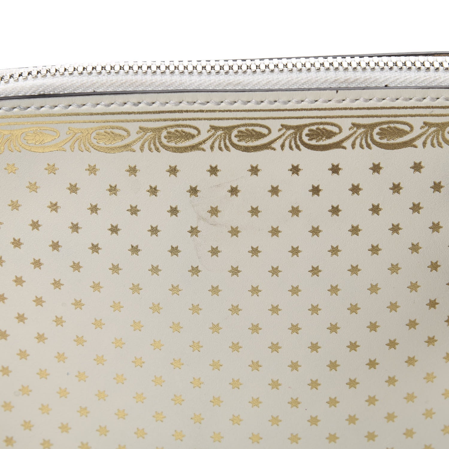Gucci X SEGA Calfskin GUCCY Stars Mini Dome Shoulder Bag Mystic White Gold 12 of 12