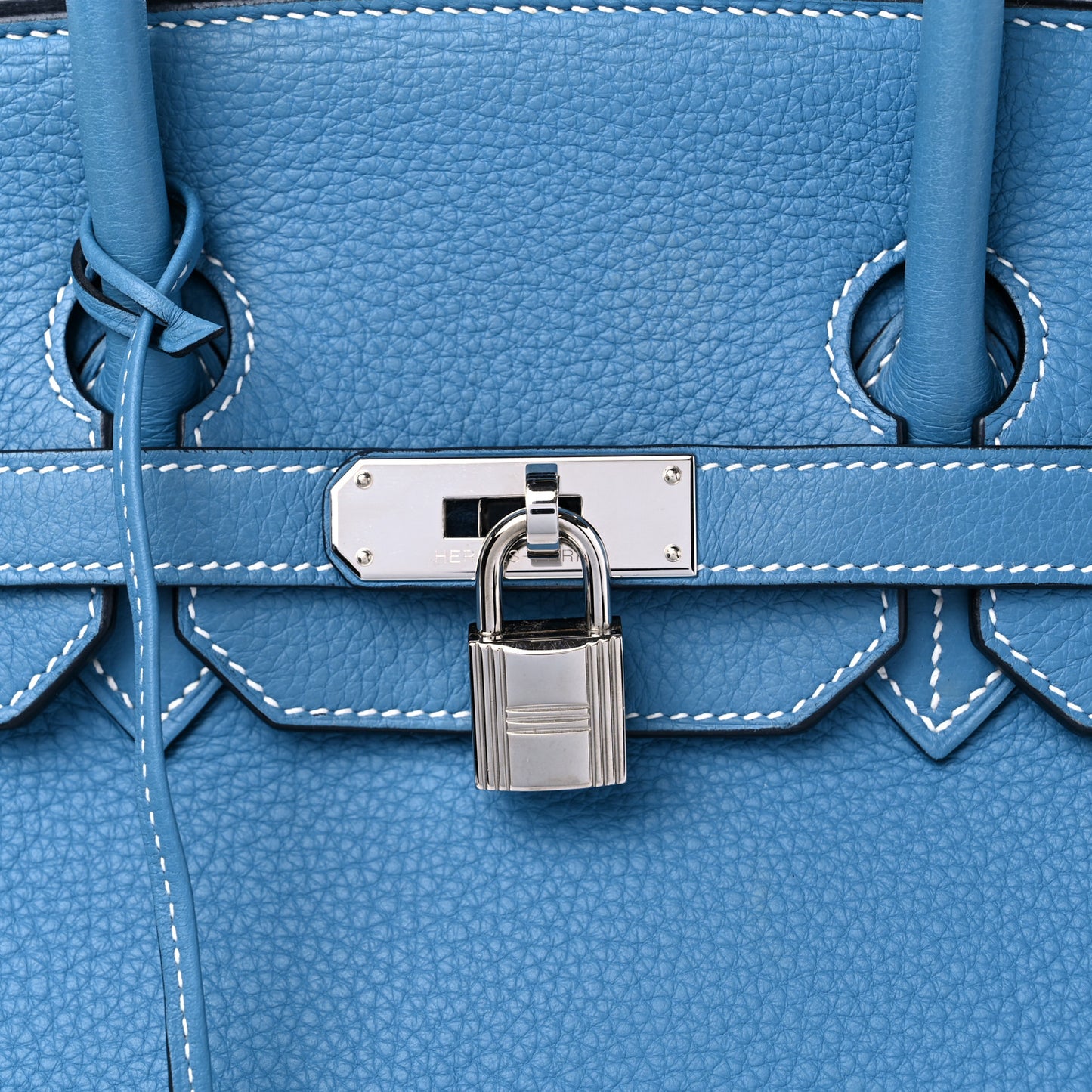 Taurillon Clemence Birkin 35 Blue Jean