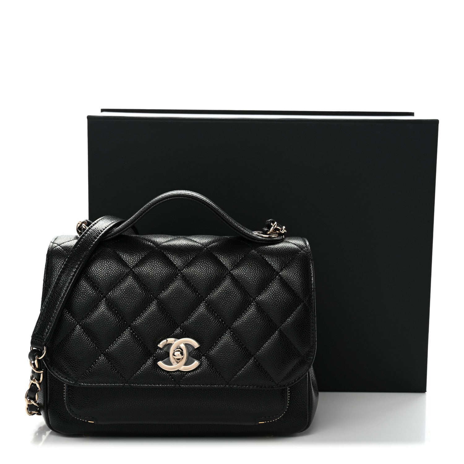 Chanel Caviar Quilted Medium Business Affinity Flap Black 12 of 12