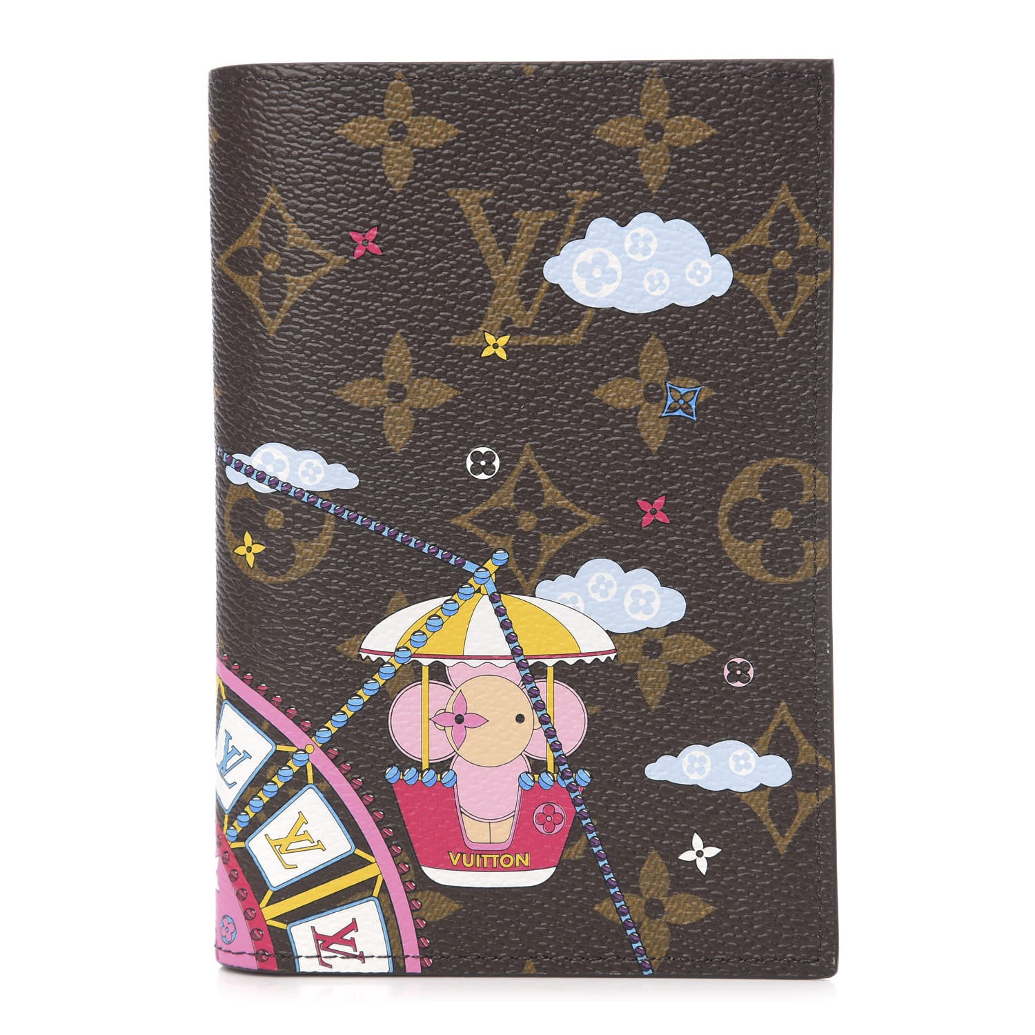 Louis Vuitton Monogram 2020 Christmas Animation Big Wheel Passport Cover Rose Ballerine 1 of 6