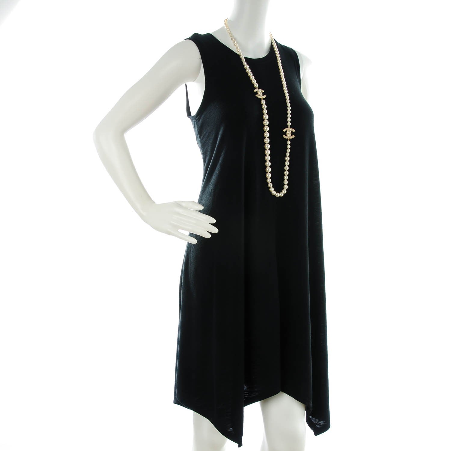 Chanel Graduated Pearl CC Long Necklace Gold 2 of 5