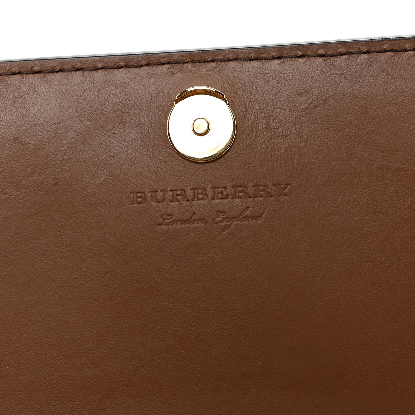 Derby Calfskin House Check Mini Hampshire Crossbody Tan