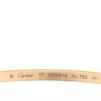 Cartier 18K Yellow Gold Diamond Small LOVE Paved Bracelet 17 3 of 7