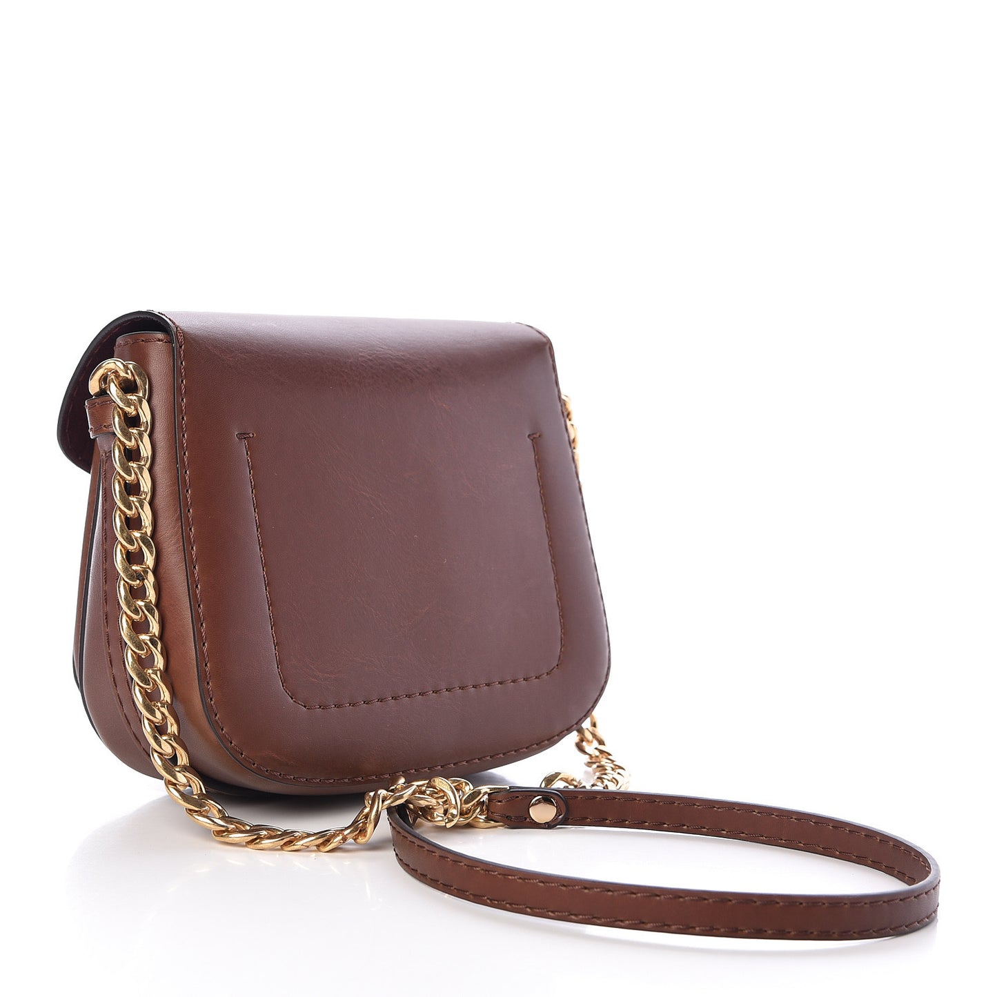 Eco Alter Nappa Popper Shoulder Bag Cognac