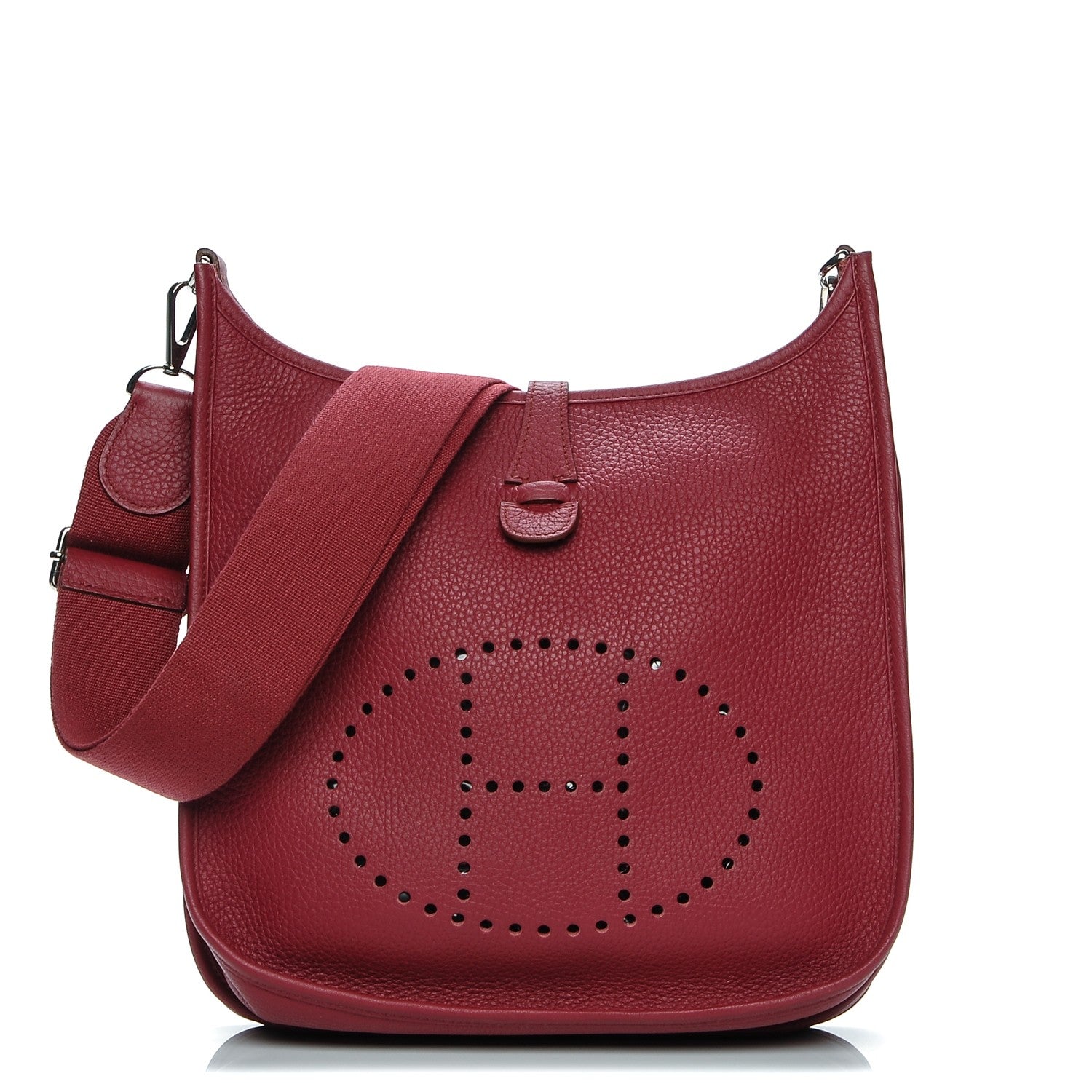 Hermes Taurillon Clemence Evelyne III PM Rubis 1 of 6