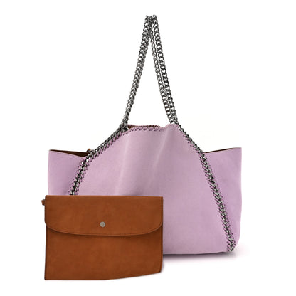 Stella McCartney Shaggy Deer Falabella Reversible Tote Lilac Brown 1 of 19