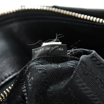 Prada Tessuto Nylon Calfskin Shopping Satchel Black 7 of 8