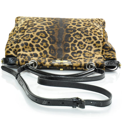 Fendi Calf Hair Leopard Print Zucca Large Peekaboo Iconic Satchel Tobacco 5 of 7