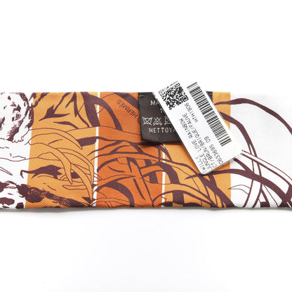 Hermes Silk Jungle Love Rainbow Twilly Brun Brique Fauve 2 of 4