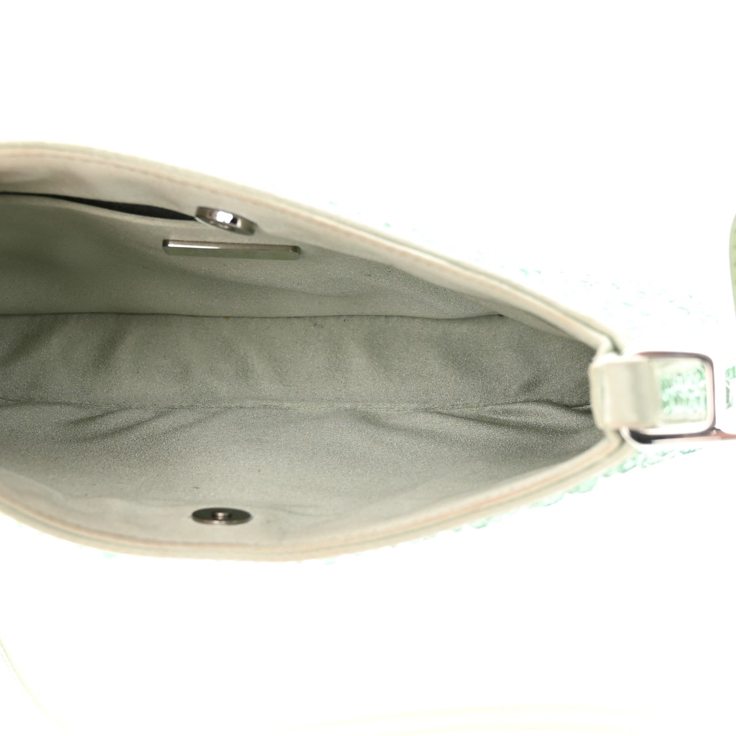 Satin Crystal Cleo Adjustable Strap Shoulder Bag Acqua