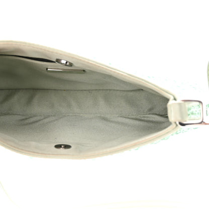 Prada Satin Crystal Cleo Adjustable Strap Shoulder Bag Acqua 5 of 11