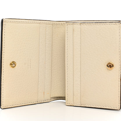 Gucci Textured Calfskin Web Ophidia Card Case Mystic White 5 of 11