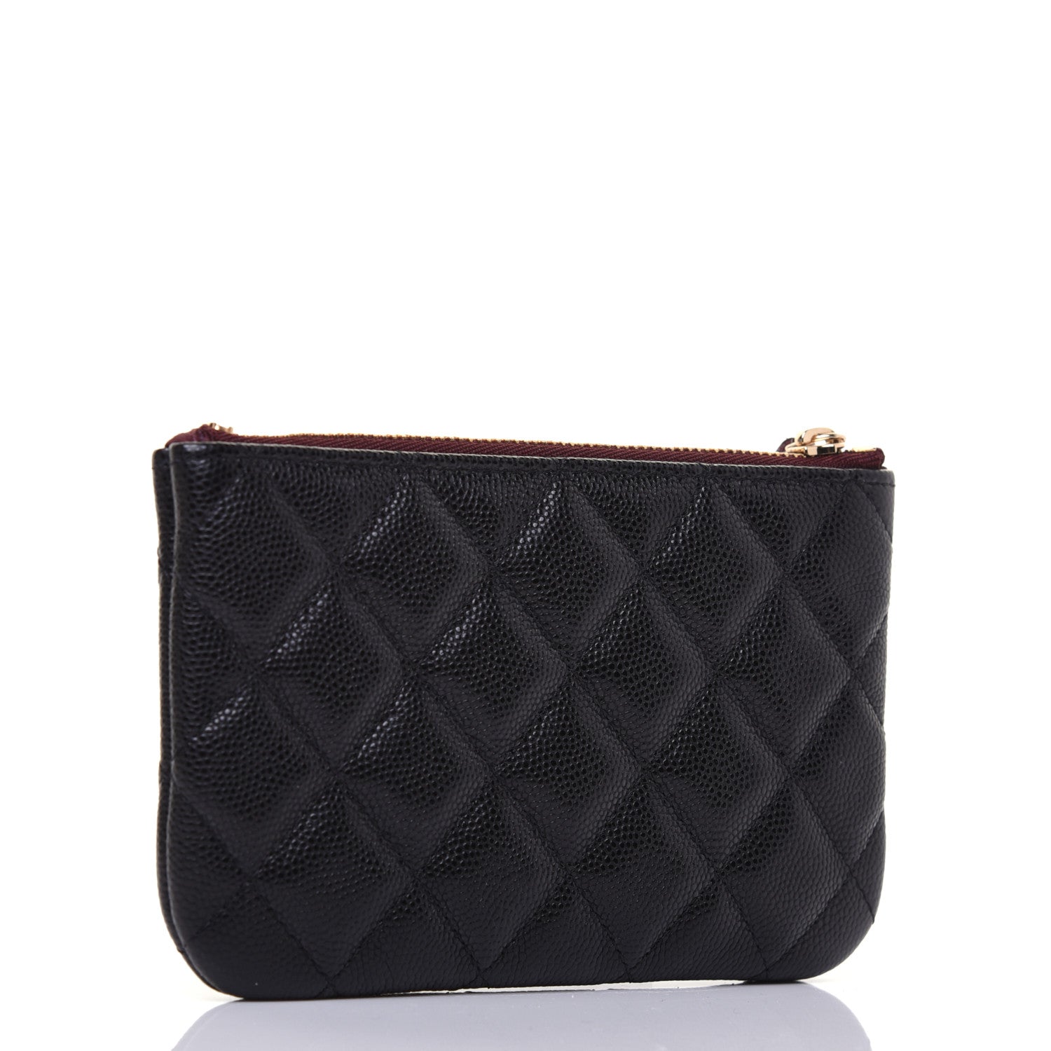 Chanel Caviar Quilted Small Cosmetic Case Black 3 of 11
