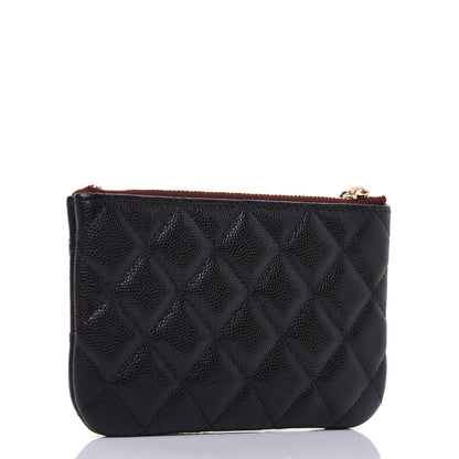 Chanel Caviar Quilted Small Cosmetic Case Black 3 of 11
