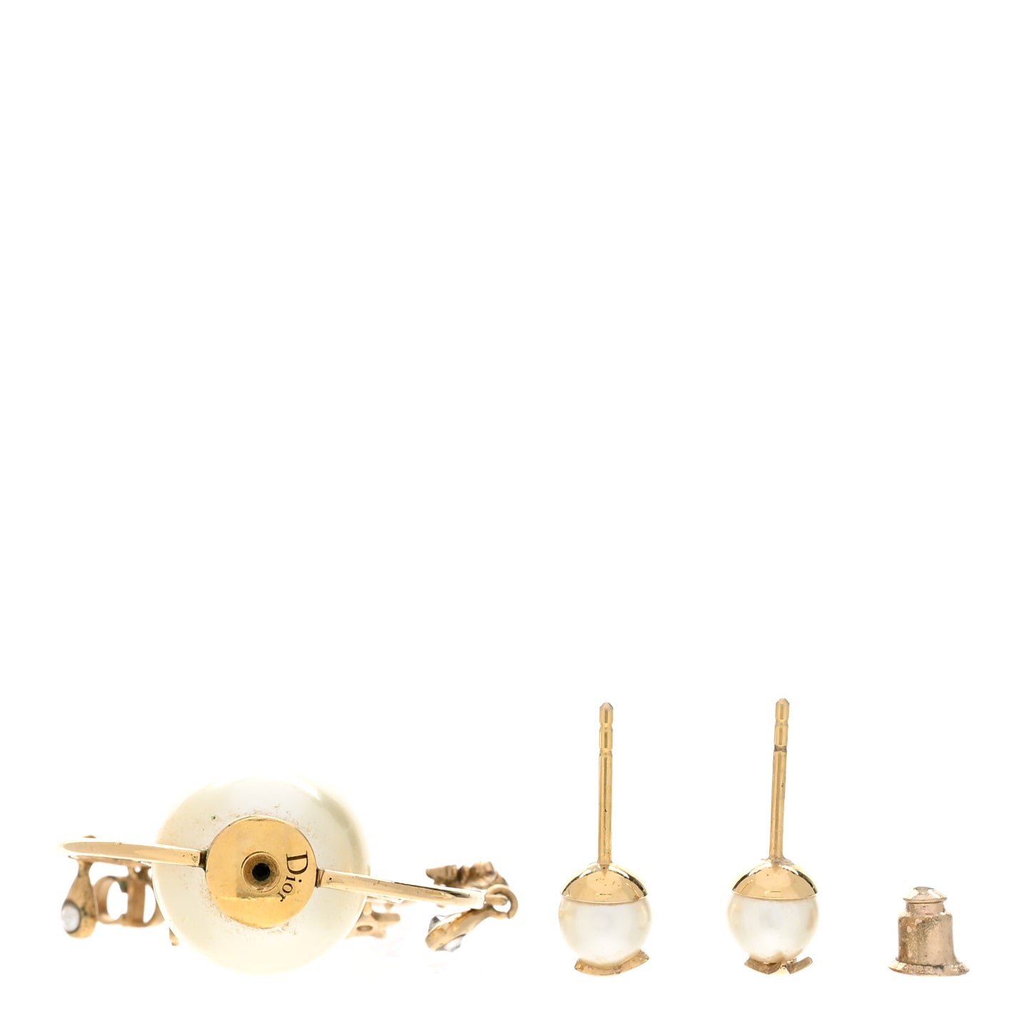 Pearl Mise En Dior Tribal Hoop Earrings