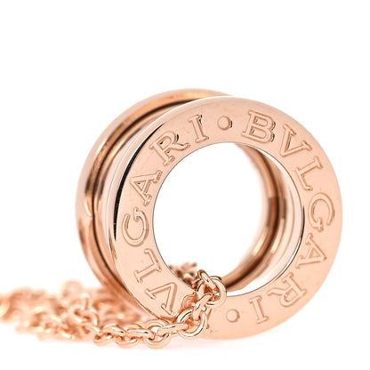 Bulgari 18K Rose Gold B.Zero1 Pendant Necklace 3 of 8