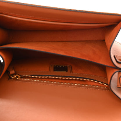 MCM Visetos Studded Small Patricia Crossbody Bag Cognac 6 of 9