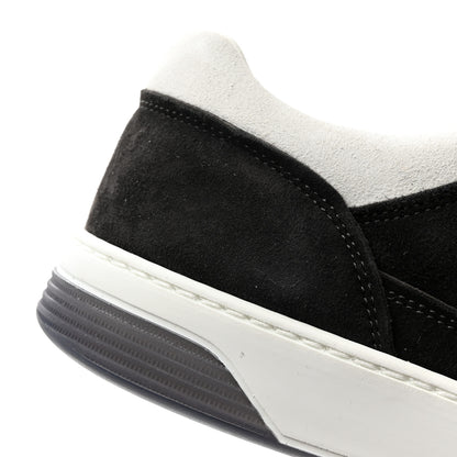 Chanel Suede Kidskin Womens CC Sneakers 39 Black White 10 of 11