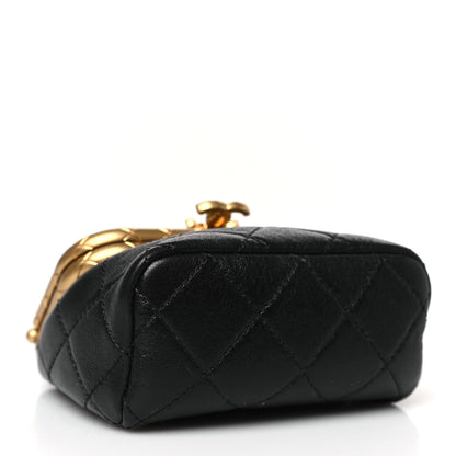 Chanel Lambskin Quilted Micro My Crush Bag Black 4 of 9