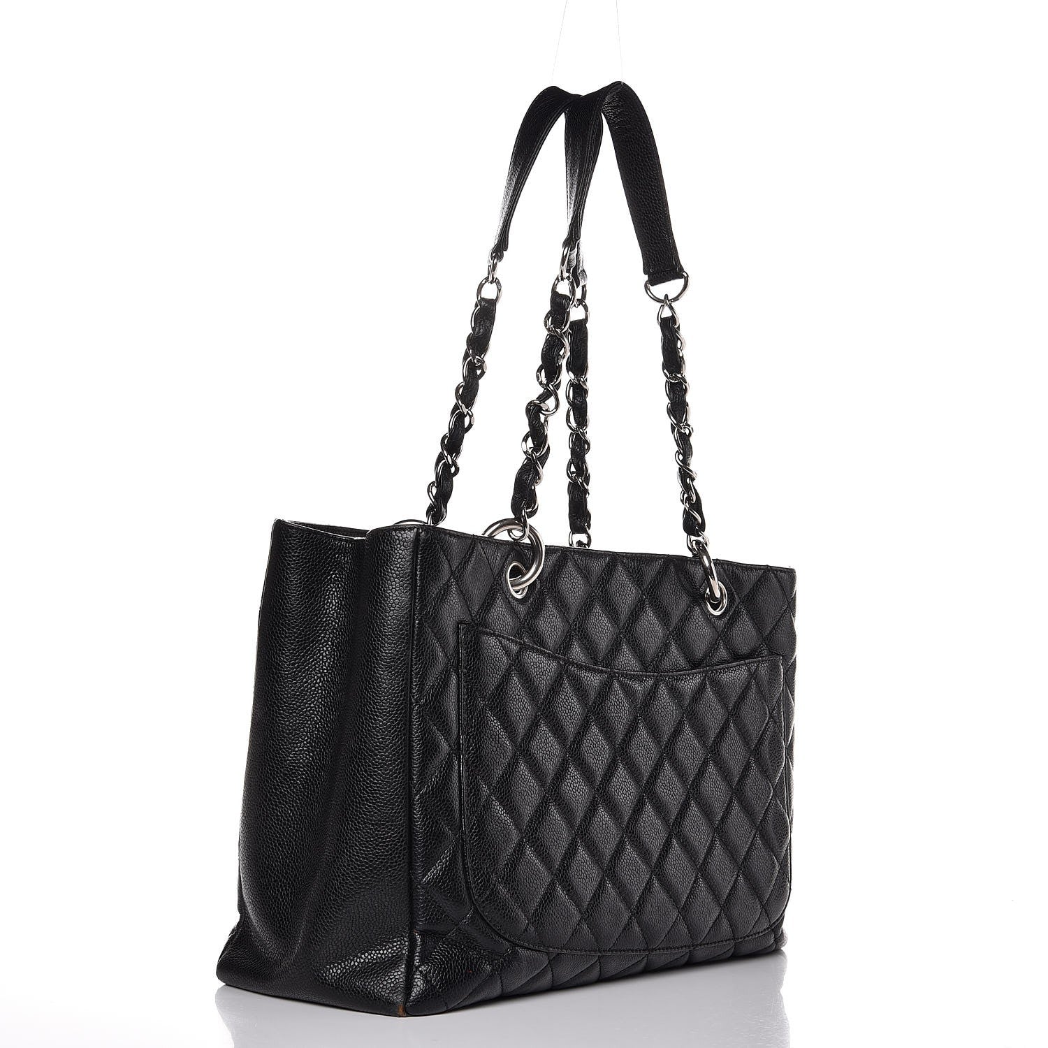 Chanel Caviar Quilted Grand Shopping Tote GST Black 3 of 13