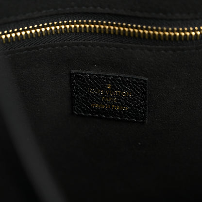Louis Vuitton Empreinte Monogram Giant Neverfull MM Black Beige 17 of 40