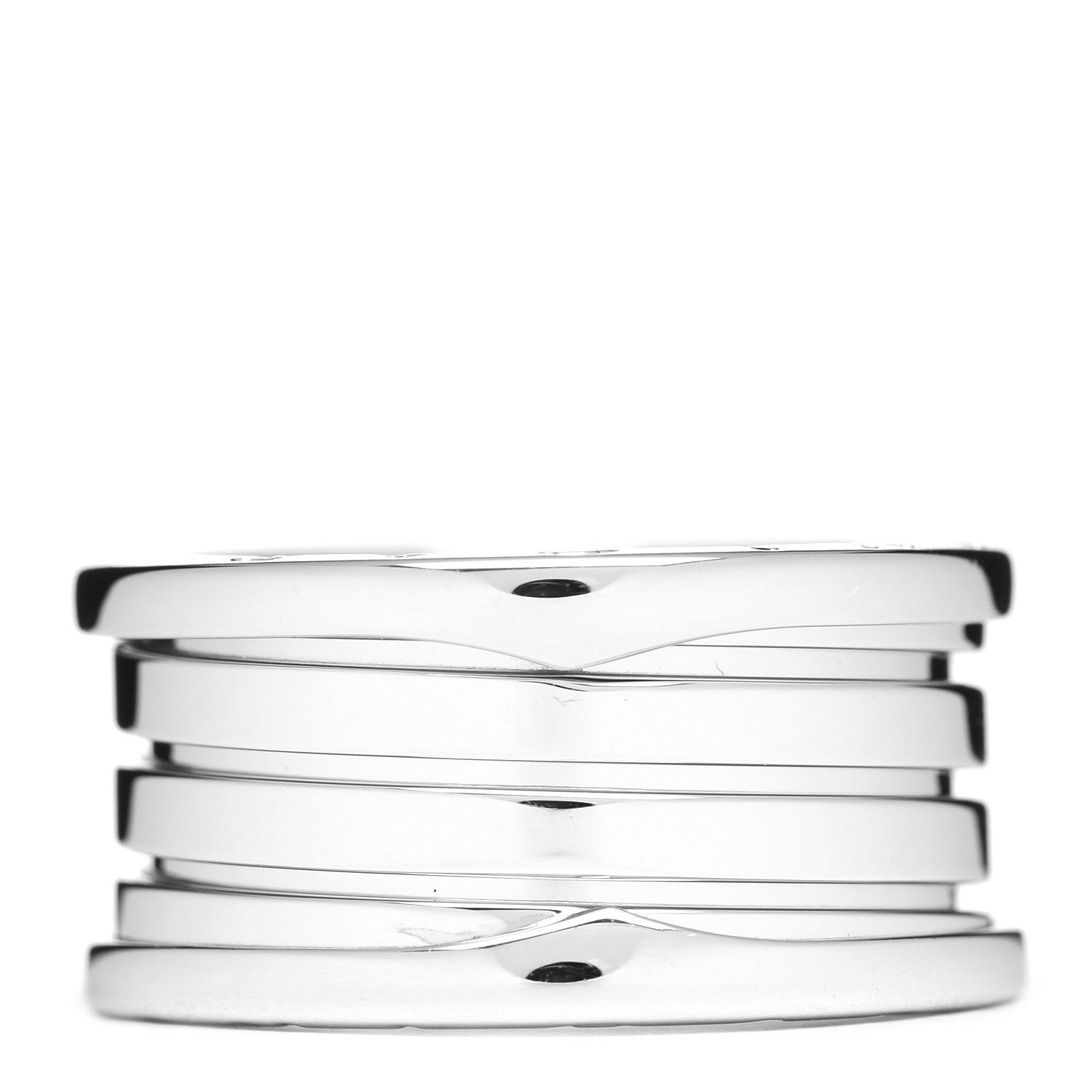 Bulgari 18K White Gold B.Zero1 Four-Band Ring 56 7.5 3 of 5