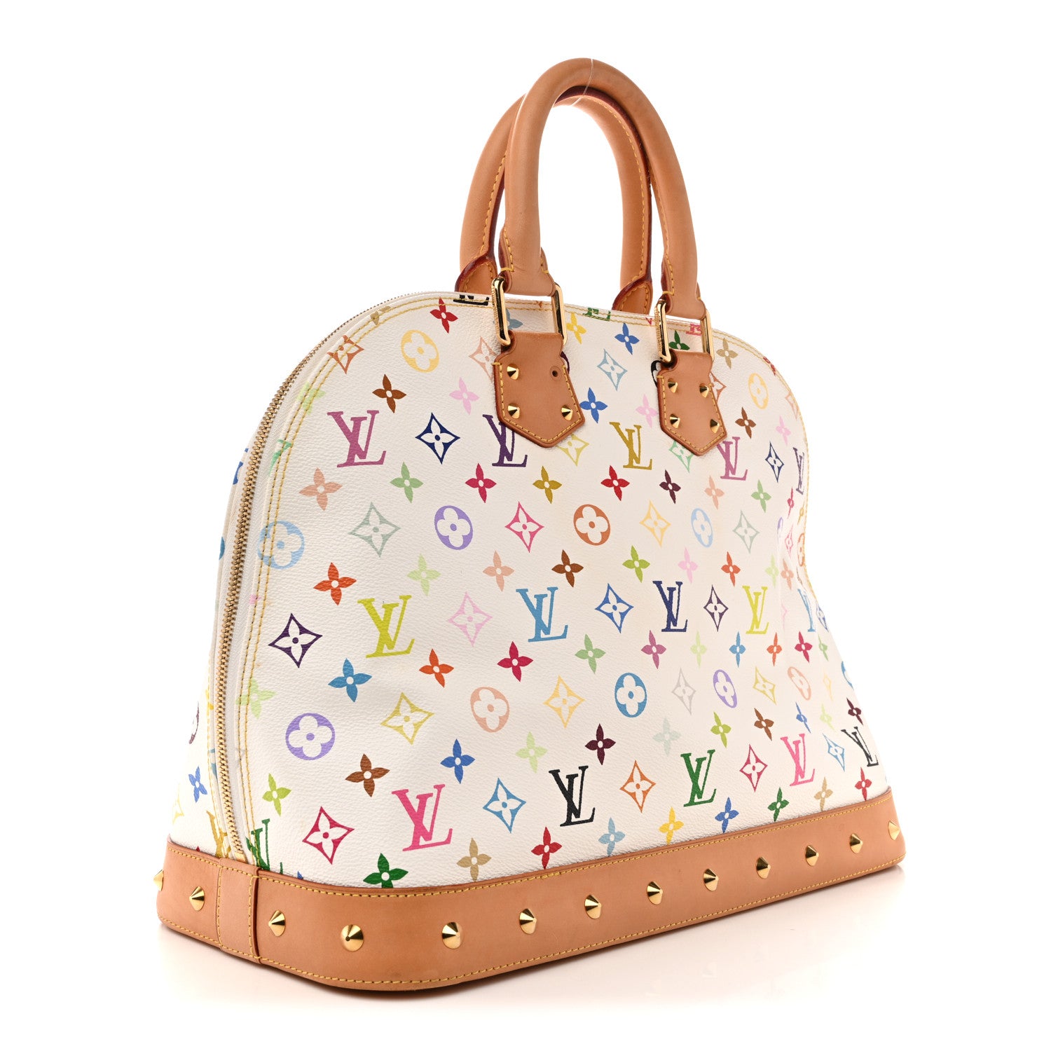 Louis Vuitton Monogram Multicolor Alma GM White 3 of 14