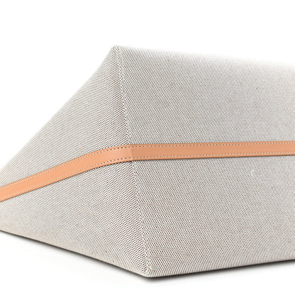 Burberry Cotton Canvas Calfskin Medium Soft Pocket Tote Bag Soft Fawn Warm Sand 6 of 8