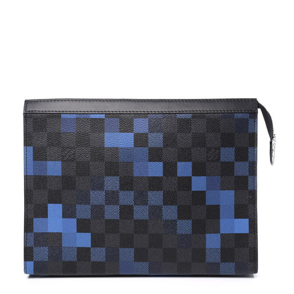 Louis Vuitton Damier Graphite Pixel Toiletry Pouch 26 Blue 1 of 9